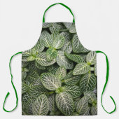 斑入りモザイク葉植物 エプロン (正面)