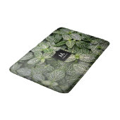 斑入りモザイク葉植物 バスマット (アングル)