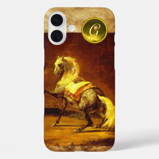 斑入り白馬モノグラム Case-Mate iPhoneケース (裏面)