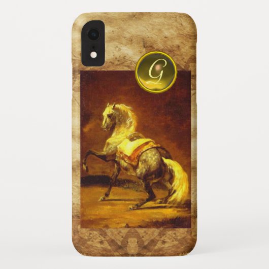 斑入り白馬モノグラム Case-Mate iPhoneケース (裏面)