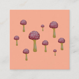 斑入り赤と白キノコ エンクロージャーカード