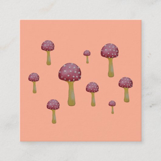 斑入り赤と白キノコ エンクロージャーカード (正面)
