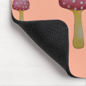 斑入り赤と白キノコ マウスパッド (コーナー)