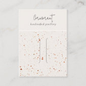 斑入り錆び白テクスチャー髪ピンバンドディスプレイ 名刺 (正面)