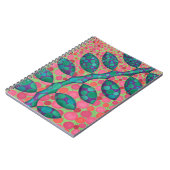 斑点のあるつる植物ノート ノートブック (左側)