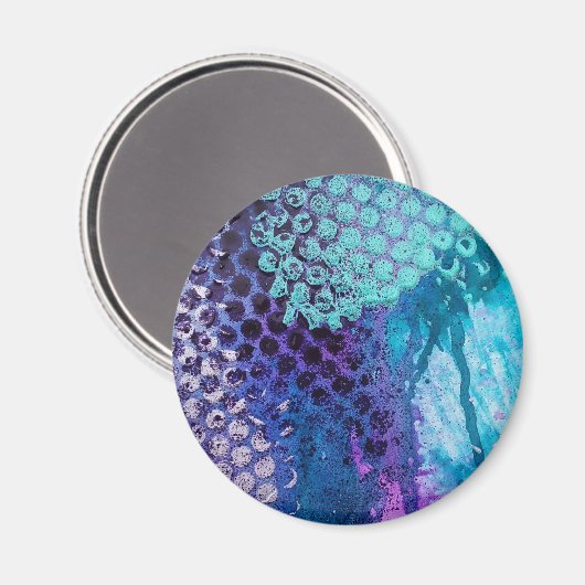 斑点のあるインクの流出 マグネット (正面/裏面)