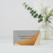 斑点のあるカラーブロック 名刺 (スタンド正面)