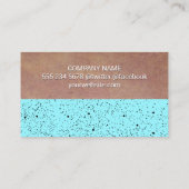 斑点のあるテクスチャカラーブロック 名刺 (裏面)
