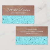 斑点のあるテクスチャカラーブロック 名刺 (正面/裏面)