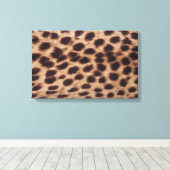 斑点のあるネコの表面 キャンバスプリント (インサイチュ (ウッドフロア))