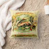 斑点のあるマスのヴィンテージのタバコ入れのラベル クッション (ブランケット)