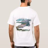 斑点のあるマスの食べ物を与えること Tシャツ (裏面)