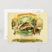 斑点のあるマス葉巻ケース ポストカード (正面/裏面)