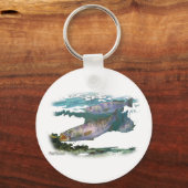 斑点のあるマス食べ物を与えト キーホルダー (正面)