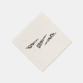 斑点のある三角形の紙ナプキン スタンダードカクテルナプキン (角)