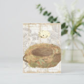 斑点のある卵を持つ巣 ポストカード (スタンド正面)