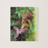 斑点のある子鹿で隠して探す – 8x10インチ ジグソーパズル (縦)