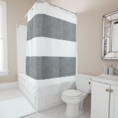 斑点のある灰色のカーテンをシャワーカーストライプテン シャワーカーテン (インサイチュ)