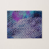 斑点のある点々のある抽象芸術おもしろい ジグソーパズル (横)