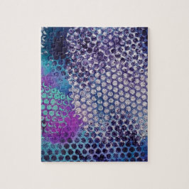 斑点のある点々のある抽象芸術おもしろい ジグソーパズル