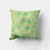 斑点のある緑 クッション (裏面)