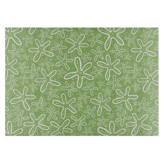 斑点のある背景上のシェルパターン カッティングボード (正面)