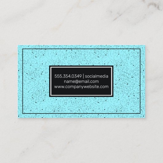 斑点のある背景 名刺 (裏面)