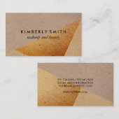 斑点のある自然色ブロック 名刺 (正面/裏面)