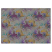 斑点のある色付きのテクスチャ、小さなジオメトリックシェイプ テーブルクロス (正面(横))