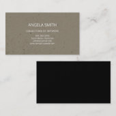 斑点のある茶色 名刺 (正面/裏面)