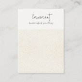 斑点のある金ゴールド白いテクスチャ空白のジュエリー表示 名刺 (正面)