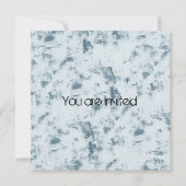 斑点のある青い抽象芸術赤ちゃんシャワー 招待状 (正面)