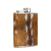 斑点のある鹿のファーテクスチャ フラスク (右)