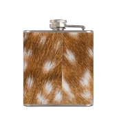 斑点のある鹿のファーテクスチャ フラスク (裏面)