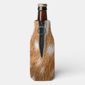 斑点のある鹿のファーテクスチャ ボトルクーラー (ボトル裏面)