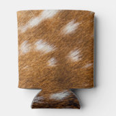 斑点のある鹿のファーテクスチャ 缶クーラー (裏面)