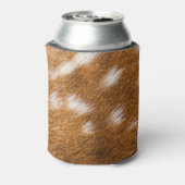 斑点のある鹿のファーテクスチャ 缶クーラー (缶裏面)