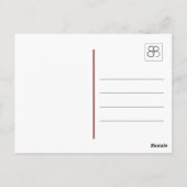 斑点のある黄色のユリの花はがき ポストカード (裏面)