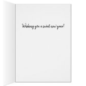 斑点のある黄色のユリの花ロシュハサナカード (内側 (右))