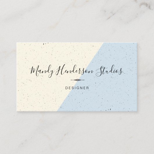 斑点のある2トーン 名刺 (正面)