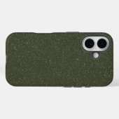 斑点のあるMoss Green iPhone 16ケース – カスタマイズ可能 Case-Mate iPhoneケース (裏面 (横))