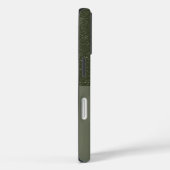 斑点のあるMoss Green iPhone 16ケース – カスタマイズ可能 Case-Mate iPhoneケース (裏面 / 右)