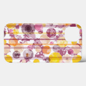 斑点のあストライプのる白いパターン Case-Mate iPhoneケース (裏面 (横))