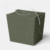斑点のモスグリーンのおもてなしの箱(特注可能)- まとめ買い フェイバーボックス (裏面サイド)