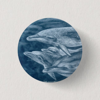 斑点を付けられたイルカPin 缶バッジ