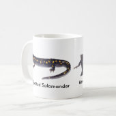 斑点を付けられたサンショウウオの男性対女性のマグ コーヒーマグカップ (正面左)