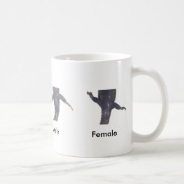 斑点を付けられたサンショウウオの男性対女性のマグ コーヒーマグカップ