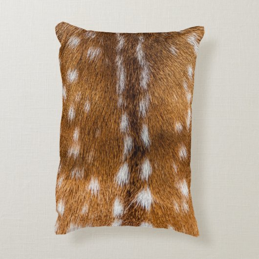 斑点を付けられたシカの毛皮の質 アクセントクッション (裏面(縦))