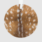 斑点を付けられたシカの毛皮の質 オーナメント (裏面)