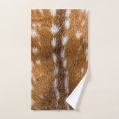 斑点を付けられたシカの毛皮の質 バスタオルセット (ハンドタオル)